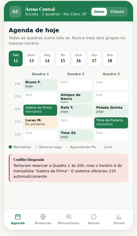 Agenda sem conflito